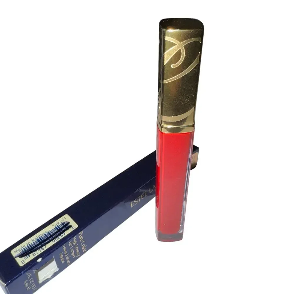 Estée Lauder Pure Color High Intensity Lip Lacquer PCLL 07 Hot Cherry Red New